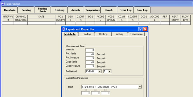 Columbus Oxymax CLAMS動物能量代謝檢測參數設置界面.jpg